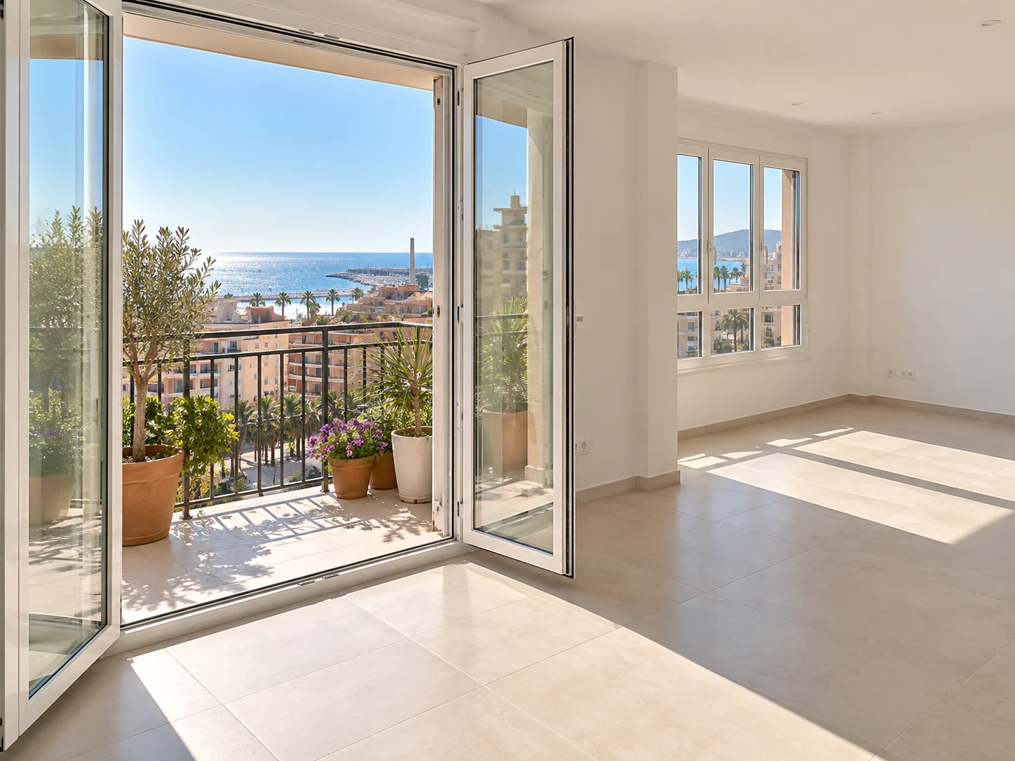 Piso reformado en Badalona con balcón y luz mediterránea