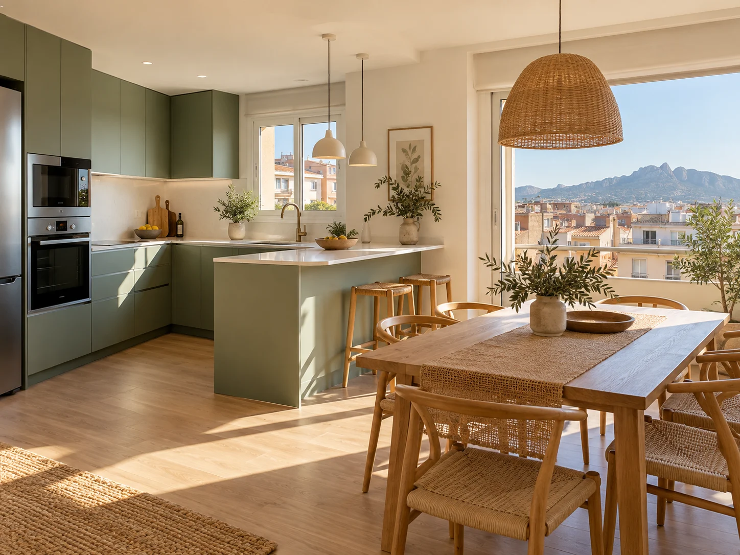 Reforma integral de un piso en Terrassa con cocina nueva y suelo de madera